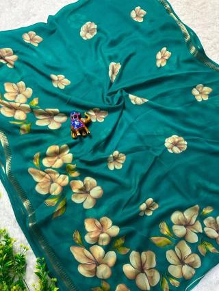 Svara marsh mellow saree fabric wholesale